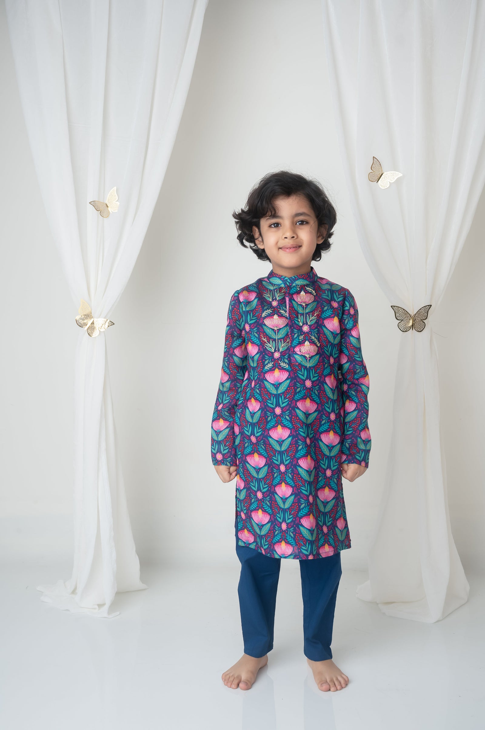 Floral printed kurta set