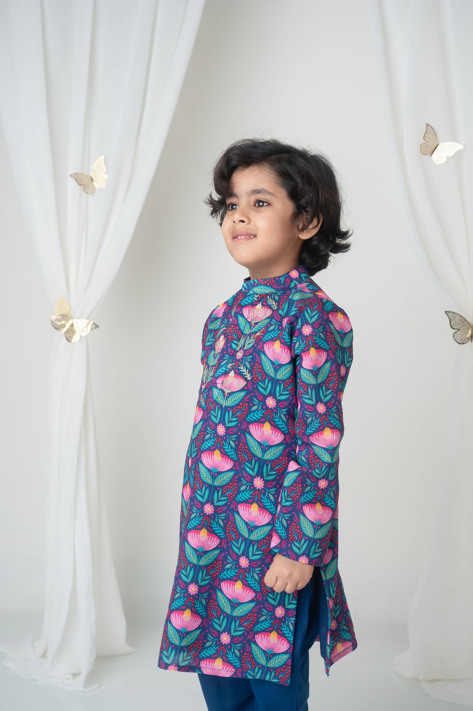 Floral printed kurta set