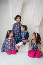 Floral printed bandhgala and kurta set