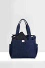 Organic denim lion diaper bag-03