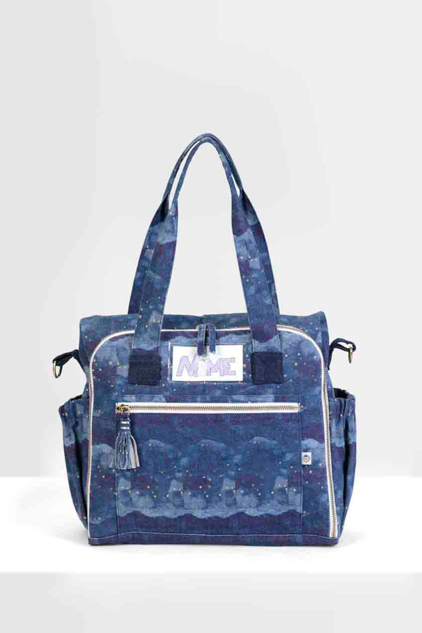 Organic  night sky printed diaper bag-01