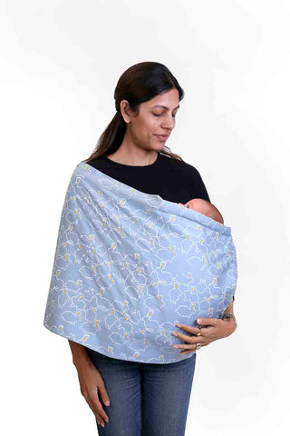 Organic printed breathable baby sling carrier