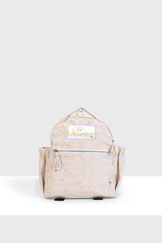 Organic-rainbow printed-back-pack