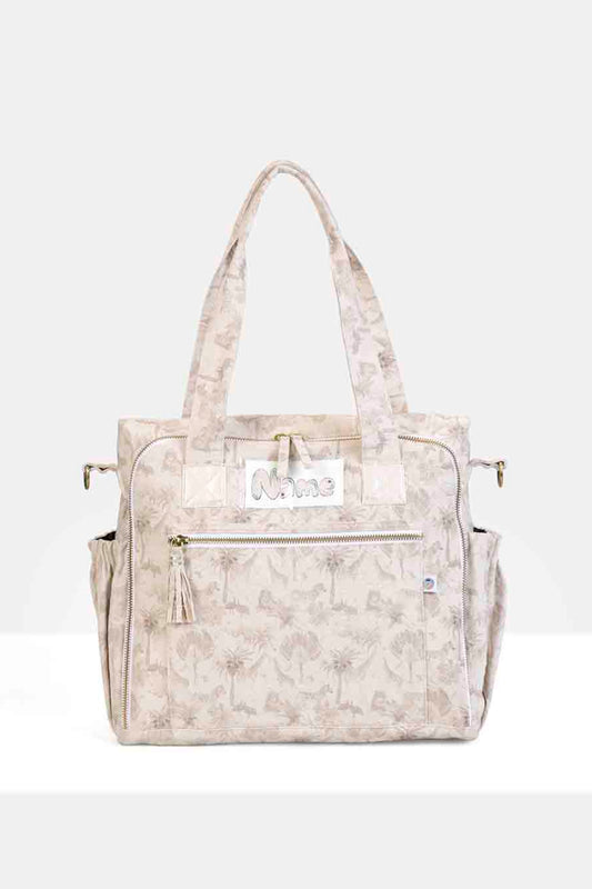 Organic Safari printed  diaper bag-01