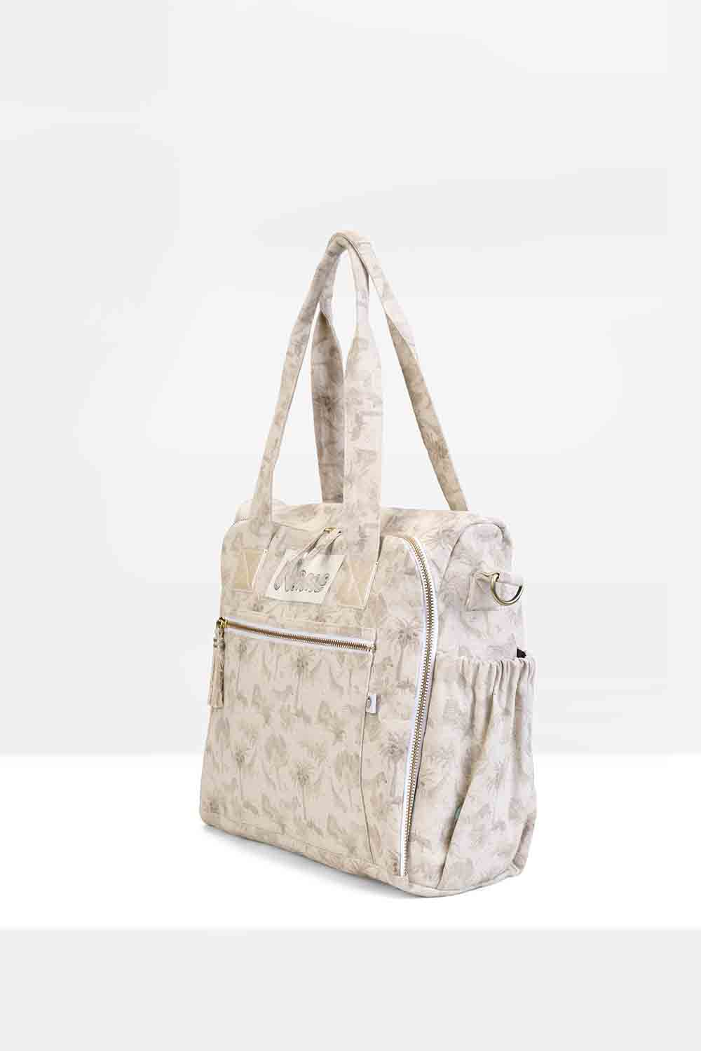 Organic Safari printed  diaper bag-02