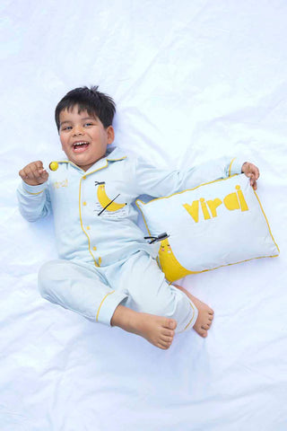 Customized banana boat nightsuit and cushion set