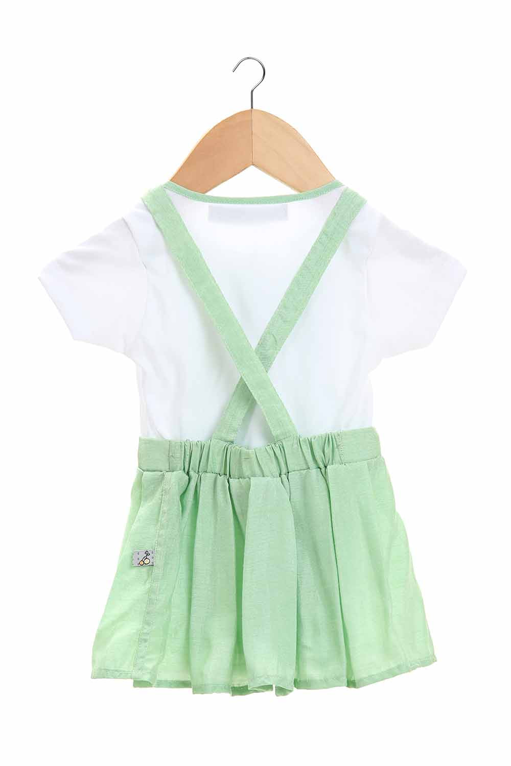 embroidered mint baby girls pinafore-2