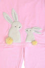 Fluffy embroidered bunny nightsuit for girls