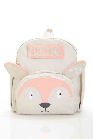 Fox backpack with name