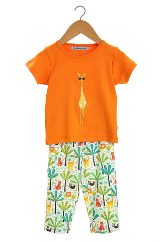 Embroidered safari infant nightsuit