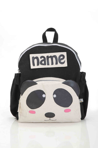 Panda backpack with name