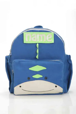 Dino backpack with name