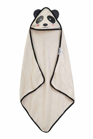 Organic terry, hooded Panda towel