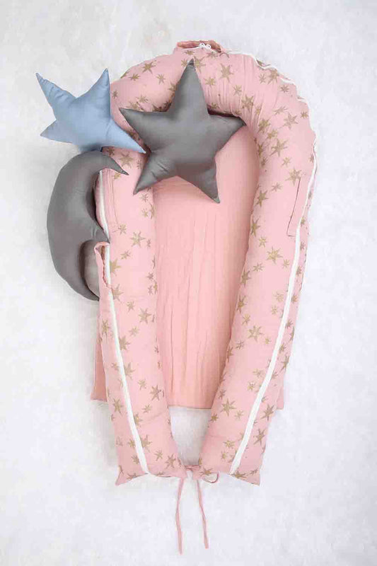 pink starry nest bed-1