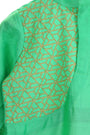 Emerald vibrant applique kurta for infant boys